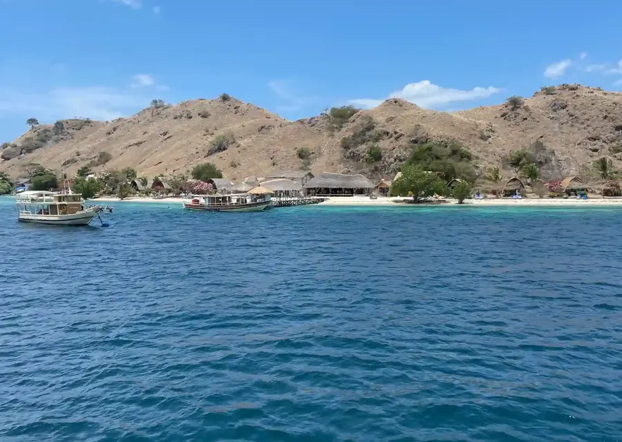 Sebayur Island seen from the water